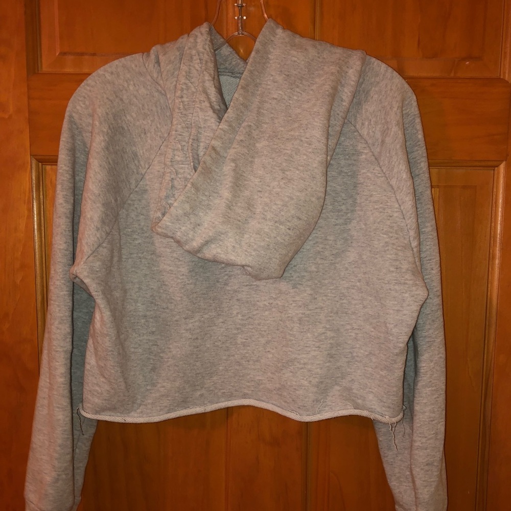 Cropped Hoodie Sweatshirt - Picture 2 of 3